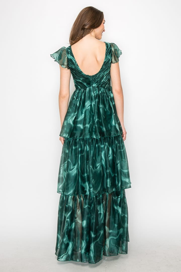 Vestido largo verde