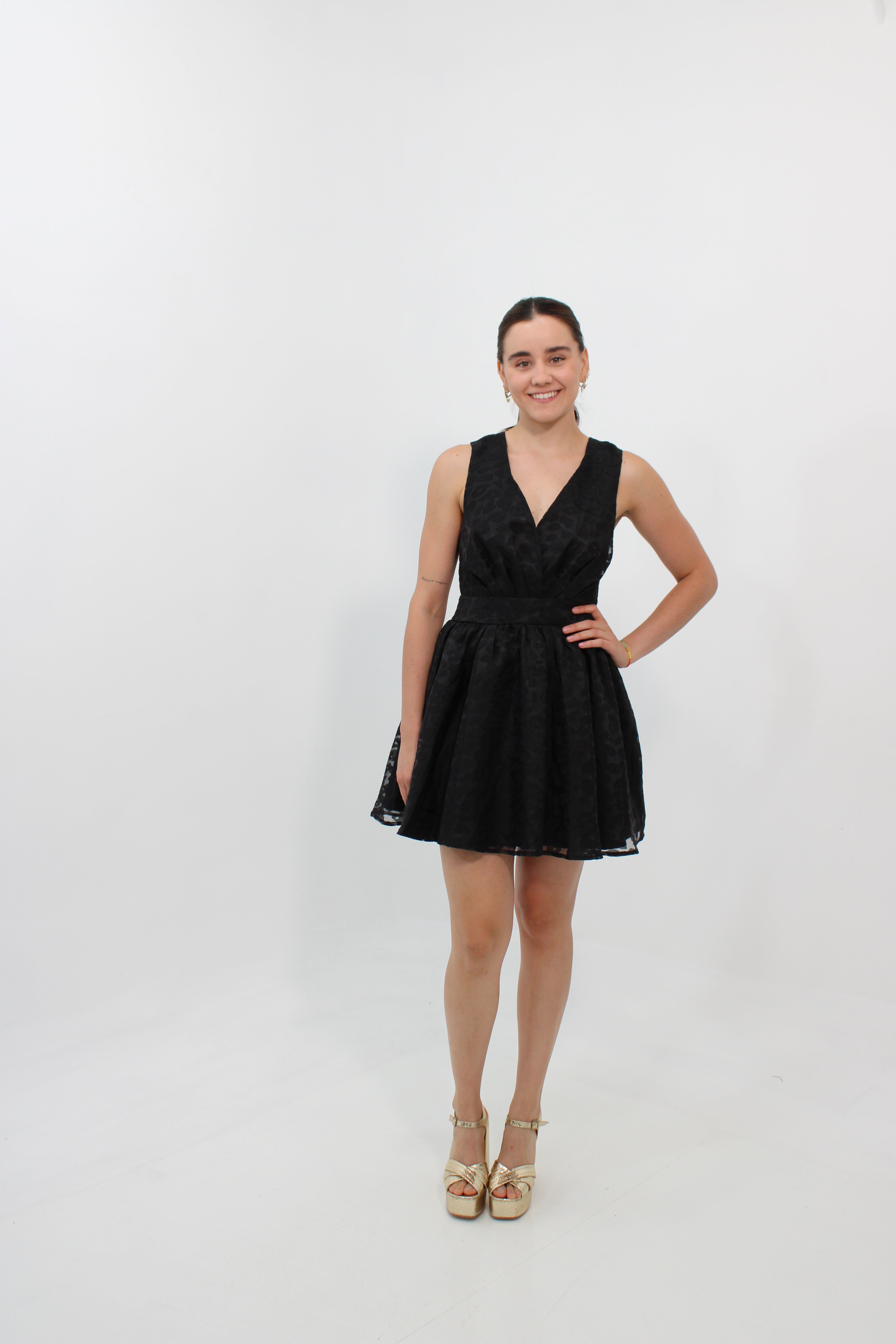 Vestido corto sm negro