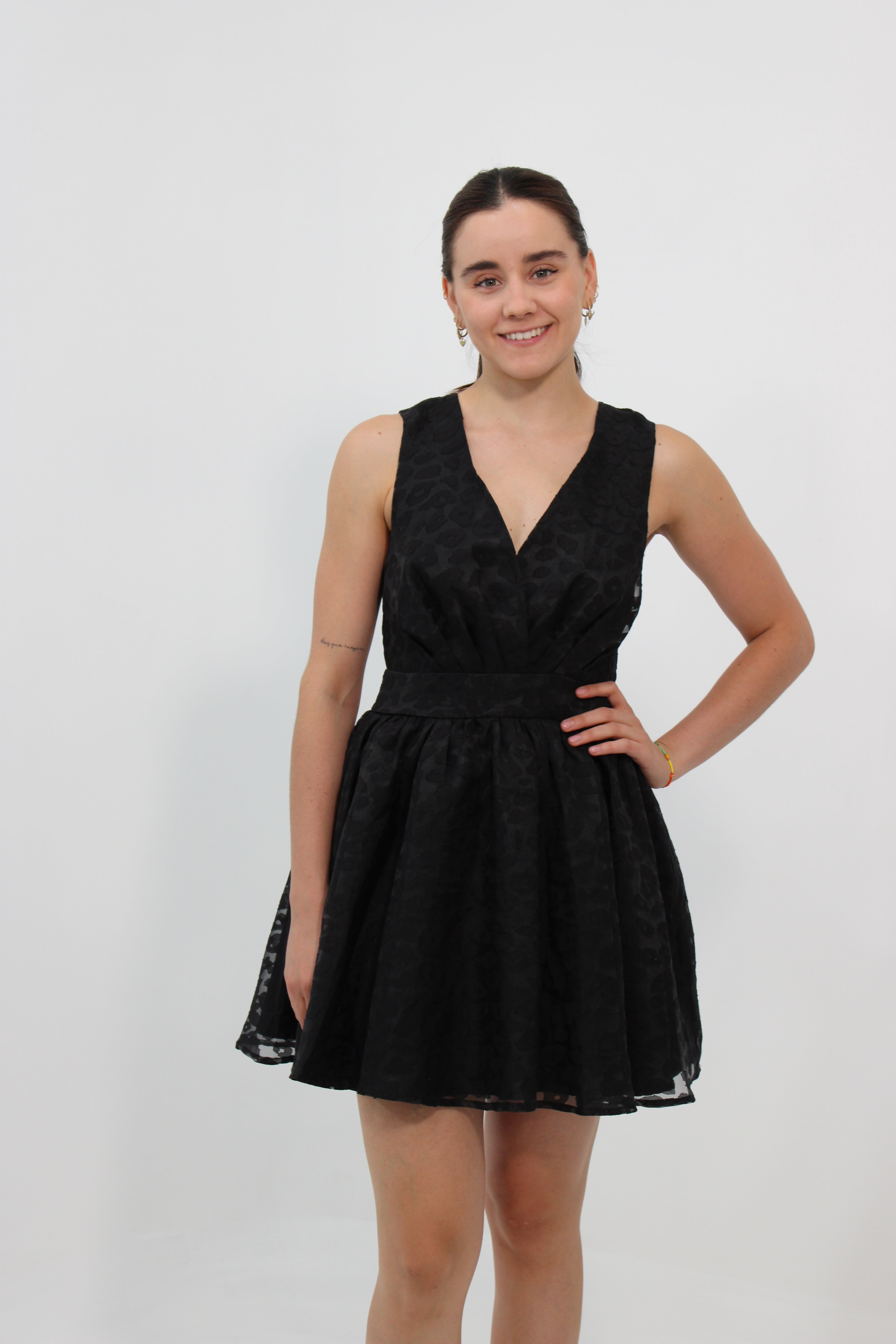 Vestido corto sm negro