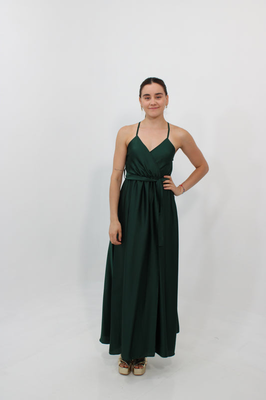 Vestido tirantes verde